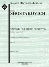 Symphony for Strings (String Quartet No. 8, Op.110) Orchestra sheet music cover